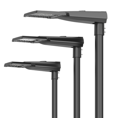 Nema sem fio conduzido exterior da lâmpada da iluminação de rua 100W que abriga o mastro alto com sensor esperto