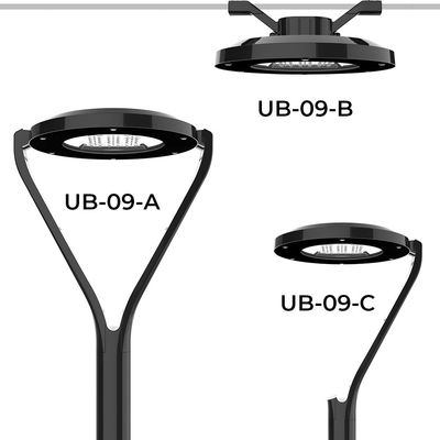 As luzes exteriores simétricas do jardim conduziram o dispositivo elétrico de iluminação do parque de IK08 IP66