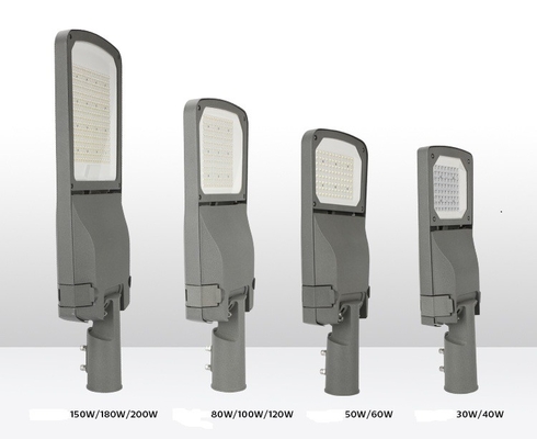 Suporte alto 150lm/W ajustável do lúmen dos dispositivos elétricos da lâmpada de rua de Smart City 80W
