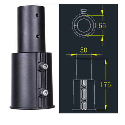 ADC12 A380 morrem luz de rua dos elementos de carcaça adaptador de 60mm a de 80mm