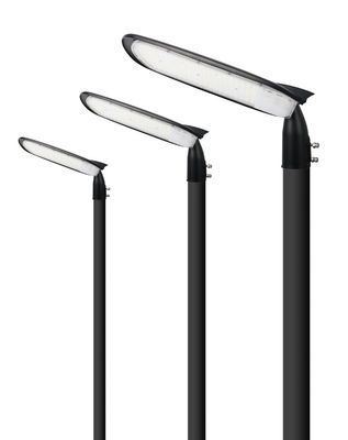 Reserva de energia de alta eficiência IP65 Alumínio Casa de luz de rua com vidro preto