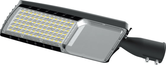 Lâmpadas de rua LED de cor cinza preta grau de proteção IP66 vidro temperado e transparente