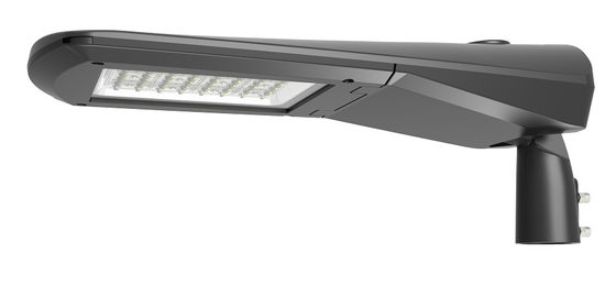 Dimmable 120lm/W 3000k Ra80 IK08 Die Casting Aluminium Led Street Light IP66 Cor preta para estrada principal