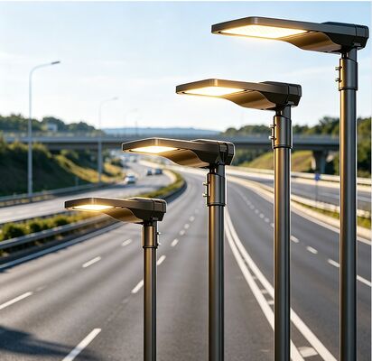 130lm/W 6500K Iluminação de rua LED exterior 30W 50W 80W 100W 120W 150W 200W 250W IP66 IK09 5 anos de garantia