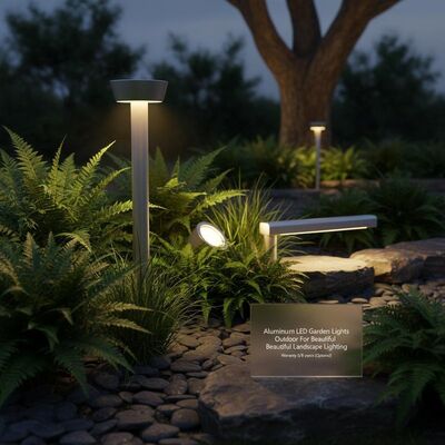 Luzes de Jardim LED de Alumínio para Iluminação de Paisagem Bonita Garantia 5/8 anos (Opcional)